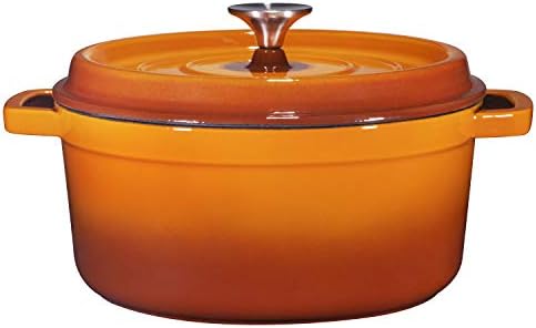 Enameled Cast Iron Dutch Oven 5.2 Qt, Pumpkin Spice