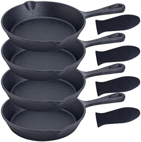Mini Cast Iron Skillet Set of 4